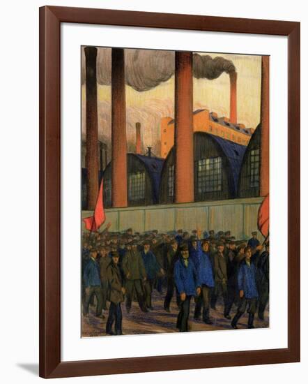 Strike-Boris Kustodiyev-Framed Giclee Print