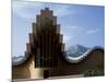 Striking Architecture of Ysios Winery Mirrors Limestone Mountains of Sierra De Cantabria Behind-John Warburton-lee-Mounted Photographic Print