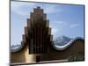 Striking Architecture of Ysios Winery Mirrors Limestone Mountains of Sierra De Cantabria Behind-John Warburton-lee-Mounted Photographic Print