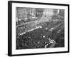 Striking Auto Workers Holding a Demonstration in Cadillac Square-William Vandivert-Framed Premium Photographic Print