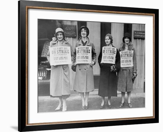 Striking Beauty Workers-null-Framed Photographic Print