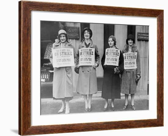 Striking Beauty Workers-null-Framed Photographic Print