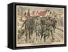 Striking French Miners Process Through the Pas De Calais-null-Framed Stretched Canvas