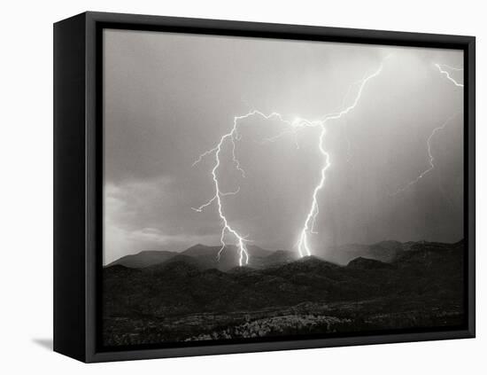 Striking Symmetry I BW-Douglas Taylor-Framed Stretched Canvas