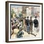 Striking Workers on Parade in the U.S., Late 1800s-null-Framed Giclee Print