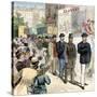 Striking Workers on Parade in the U.S., Late 1800s-null-Stretched Canvas