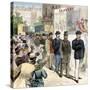 Striking Workers on Parade in the U.S., Late 1800s-null-Stretched Canvas