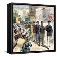 Striking Workers on Parade in the U.S., Late 1800s-null-Framed Stretched Canvas