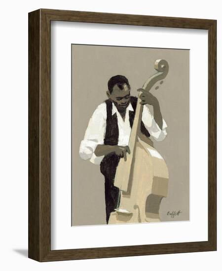 String Bass Player-William Buffett-Framed Art Print