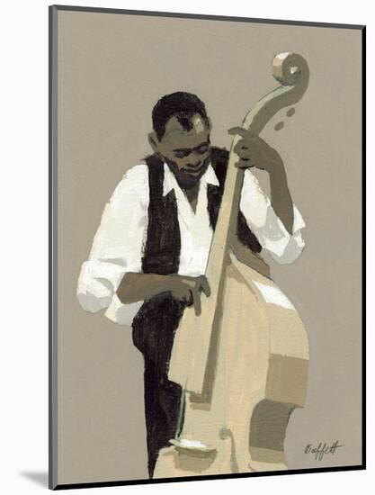 String Bass Player-William Buffett-Mounted Art Print