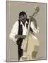 String Bass Player-William Buffett-Mounted Art Print