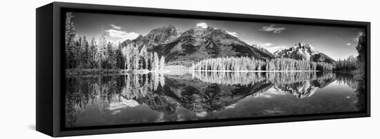 String Lake Panorama-Dean Fikar-Framed Stretched Canvas