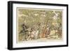 String Trio in the Garden with a Potential Brass Player Waiting for His Opportunity on the Right-Thomas Rowlandson-Framed Art Print