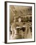 Stringed Instrument Maker in His Workshop-null-Framed Photographic Print