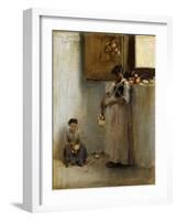 Stringing Onions, C.1882-John Singer Sargent-Framed Giclee Print