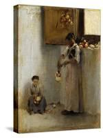 Stringing Onions-Sargent John Singer-Stretched Canvas