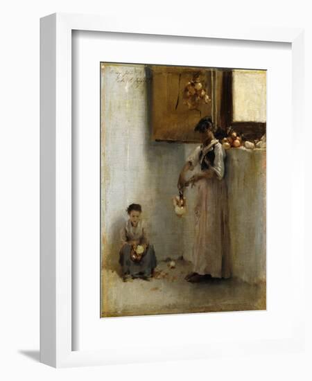 Stringing Onions-Sargent John Singer-Framed Giclee Print