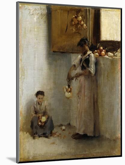 Stringing Onions-Sargent John Singer-Mounted Giclee Print