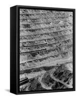 Strip Mining Operation at the Bingham Copper Mine-Andreas Feininger-Framed Stretched Canvas