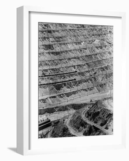 Strip Mining Operation at the Bingham Copper Mine-Andreas Feininger-Framed Photographic Print