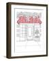 Striped Awning VI-Regina Moore-Framed Art Print