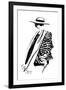 Striped Cool-Sunflowerman-Framed Art Print