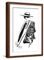 Striped Cool-Sunflowerman-Framed Art Print