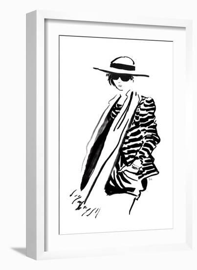 Striped Cool-Sunflowerman-Framed Art Print