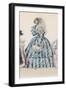 Striped Dress 1840S-F Lix-Framed Art Print