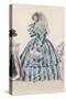 Striped Dress 1840S-F Lix-Stretched Canvas