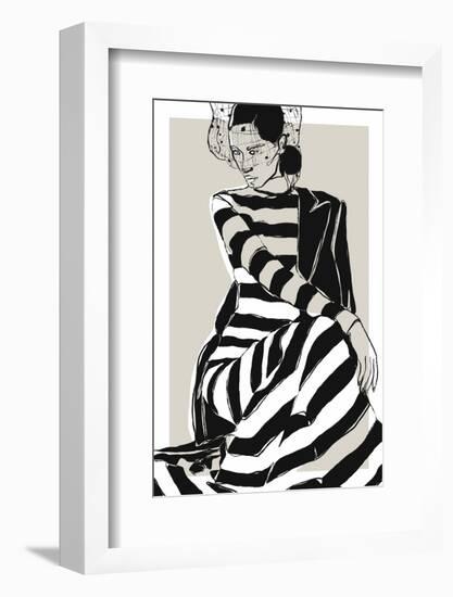 Striped Dress-Treechild-Framed Photographic Print