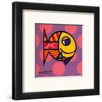 Striped Fish-Romero Britto-Framed Art Print