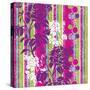 Striped Floral-Bee Sturgis-Stretched Canvas