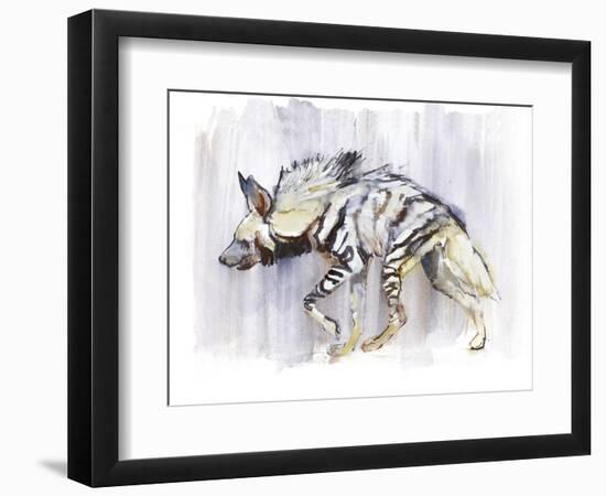 Striped Hyaena, 2010-Mark Adlington-Framed Premium Giclee Print