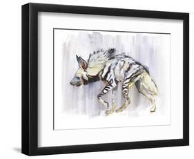 Striped Hyaena, 2010-Mark Adlington-Framed Premium Giclee Print