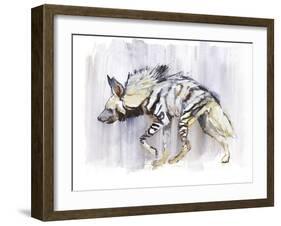 Striped Hyaena, 2010-Mark Adlington-Framed Giclee Print