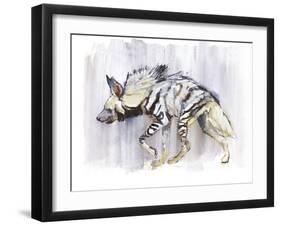 Striped Hyaena, 2010-Mark Adlington-Framed Giclee Print