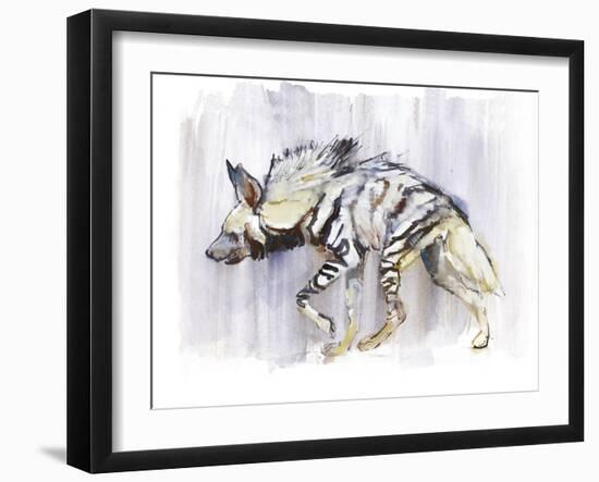 Striped Hyaena, 2010-Mark Adlington-Framed Giclee Print