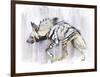 Striped Hyaena, 2010-Mark Adlington-Framed Giclee Print