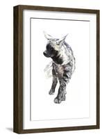 Striped Hyaena Pup, 2010-Mark Adlington-Framed Giclee Print