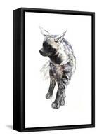 Striped Hyaena Pup, 2010-Mark Adlington-Framed Stretched Canvas