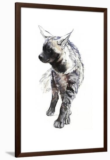 Striped Hyaena Pup, 2010-Mark Adlington-Framed Giclee Print