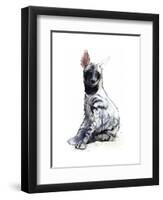 Striped Hyaena Pup, 2010-Mark Adlington-Framed Premium Giclee Print