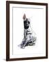 Striped Hyaena Pup, 2010-Mark Adlington-Framed Giclee Print