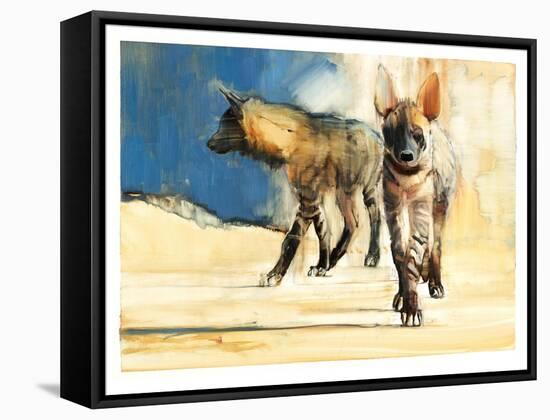 Striped Hyaenas, 2010-Mark Adlington-Framed Stretched Canvas