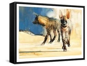 Striped Hyaenas, 2010-Mark Adlington-Framed Stretched Canvas