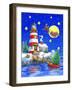 Striped Lighthouse-Geraldine Aikman-Framed Giclee Print