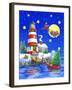 Striped Lighthouse-Geraldine Aikman-Framed Giclee Print