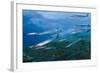 Striped - Mediterranean Barracuda (Sphyraena Sphyraena) Shoal over Rocks, Corsica, France-Pitkin-Framed Photographic Print