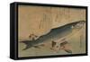 Striped Mullet-Ando Hiroshige-Framed Stretched Canvas